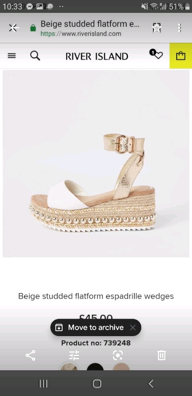 river island studded wedges